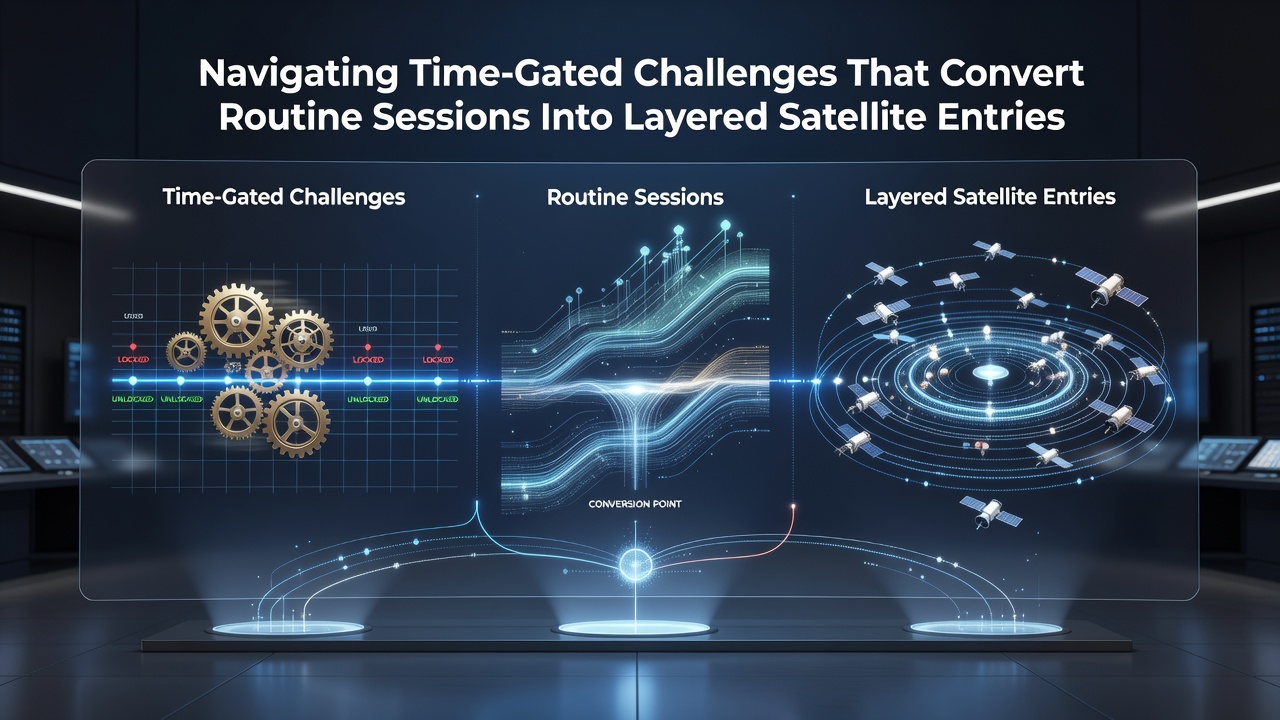 Visualisierung gestaffelter Satelliten-Einträge durch zeitgesteuerte Herausforderungen in Online-Poker