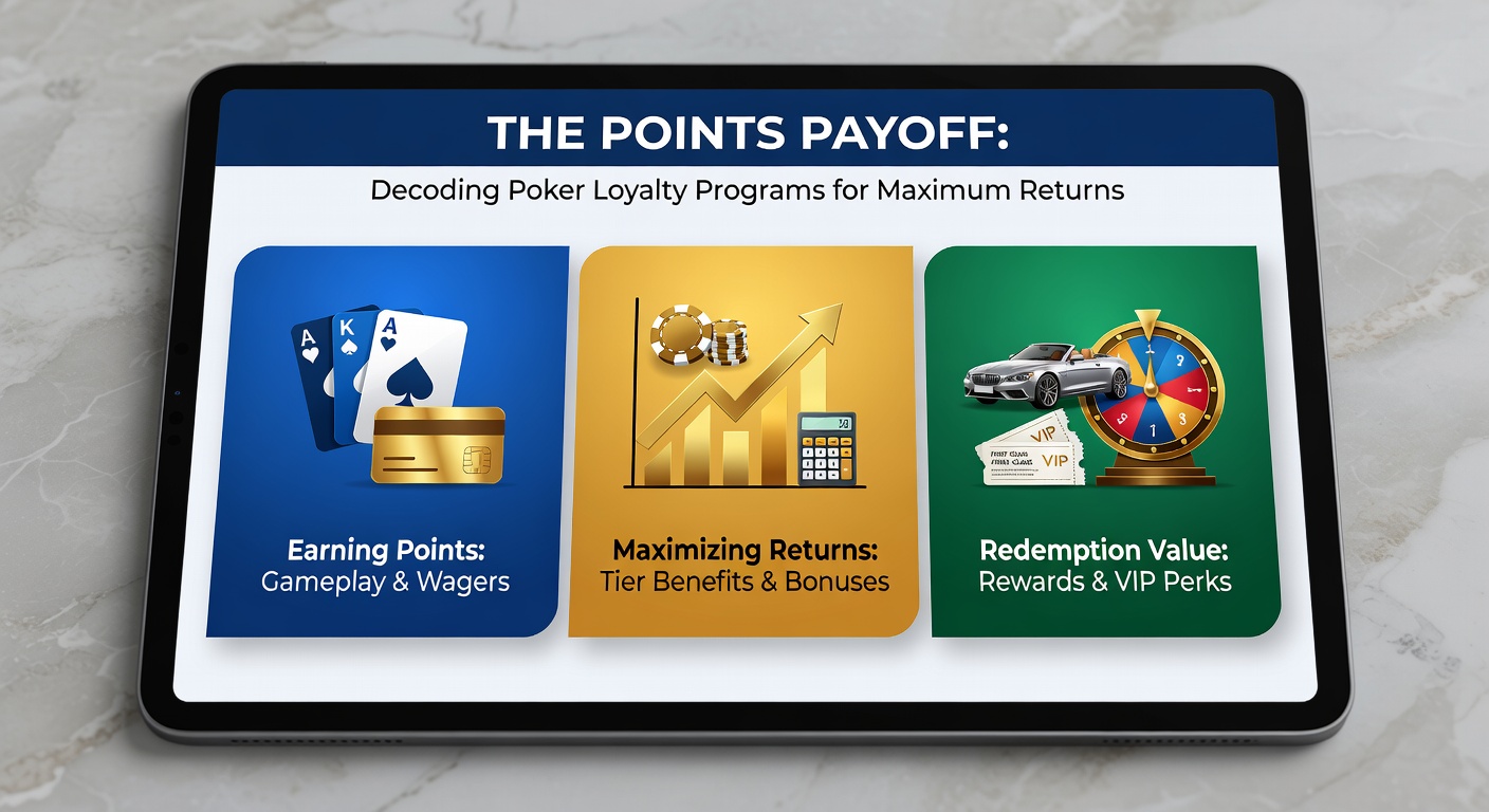 Grafik eines Loyalty-Level-Turms mit aufsteigenden Stufen, Prämienkästen und Poker-Chips, die Punkte symbolisieren